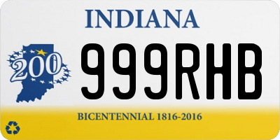 IN license plate 999RHB