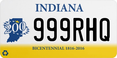 IN license plate 999RHQ