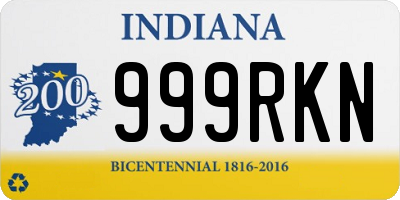 IN license plate 999RKN