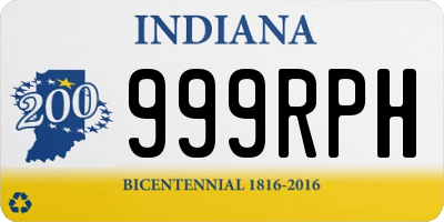 IN license plate 999RPH