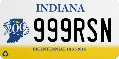 IN license plate 999RSN