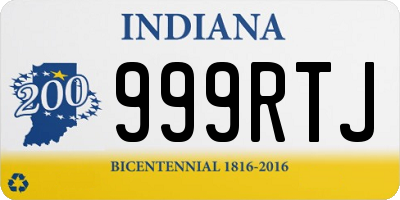 IN license plate 999RTJ