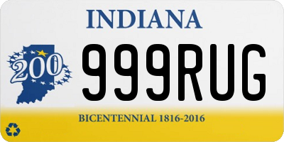 IN license plate 999RUG