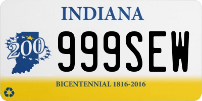 IN license plate 999SEW