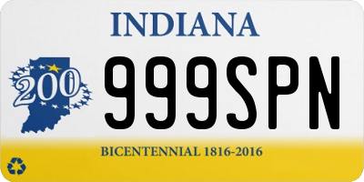 IN license plate 999SPN