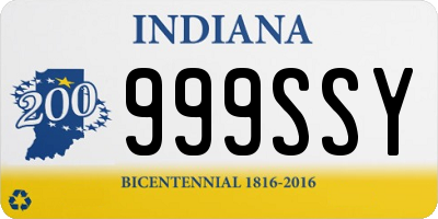 IN license plate 999SSY