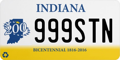 IN license plate 999STN