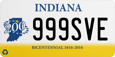 IN license plate 999SVE