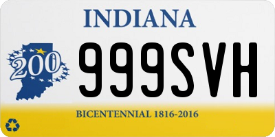 IN license plate 999SVH