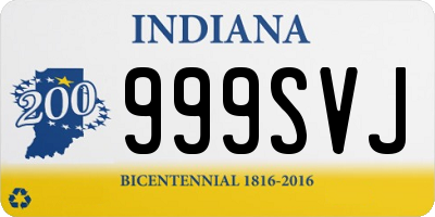 IN license plate 999SVJ