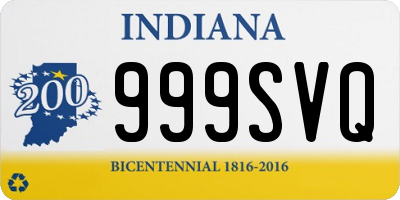 IN license plate 999SVQ