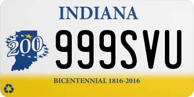 IN license plate 999SVU