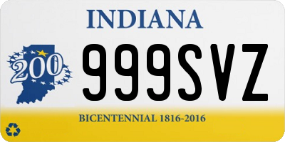 IN license plate 999SVZ