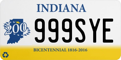 IN license plate 999SYE