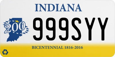 IN license plate 999SYY