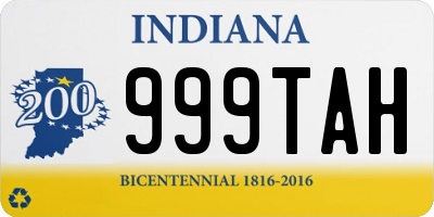 IN license plate 999TAH