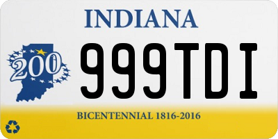 IN license plate 999TDI