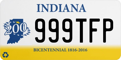 IN license plate 999TFP