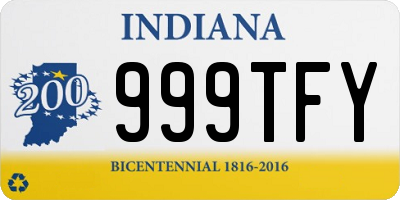 IN license plate 999TFY