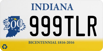 IN license plate 999TLR