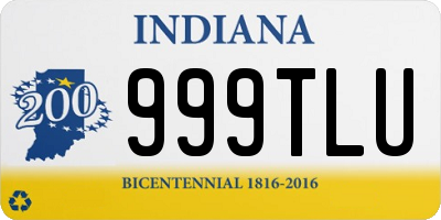 IN license plate 999TLU