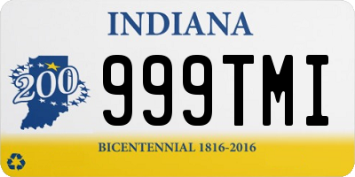 IN license plate 999TMI