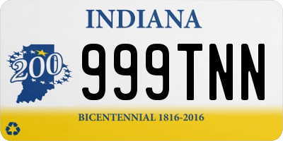 IN license plate 999TNN