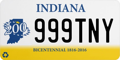 IN license plate 999TNY