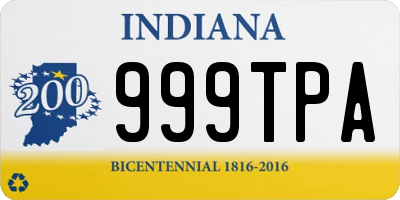 IN license plate 999TPA