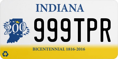 IN license plate 999TPR