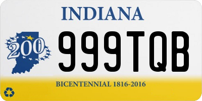 IN license plate 999TQB