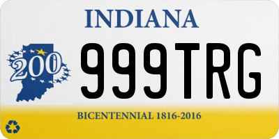 IN license plate 999TRG