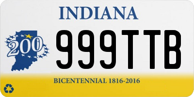 IN license plate 999TTB