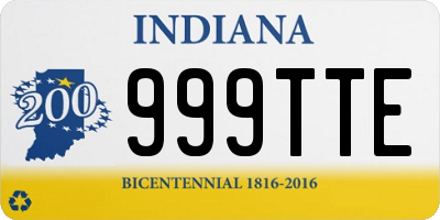 IN license plate 999TTE