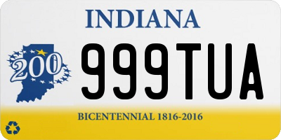 IN license plate 999TUA