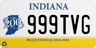 IN license plate 999TVG