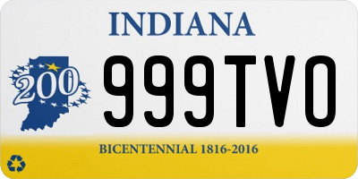 IN license plate 999TVO