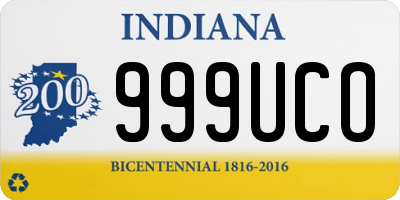 IN license plate 999UCO