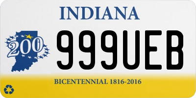IN license plate 999UEB