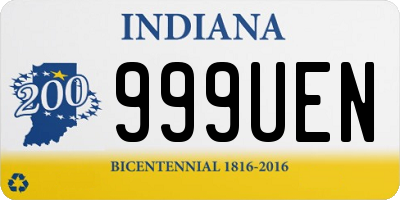 IN license plate 999UEN