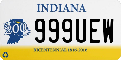 IN license plate 999UEW