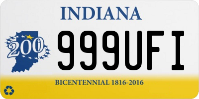 IN license plate 999UFI
