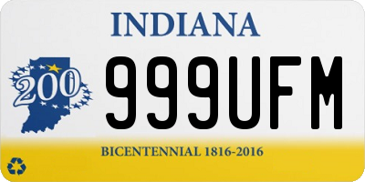 IN license plate 999UFM