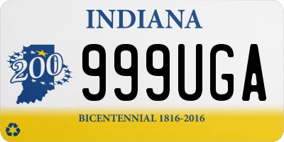 IN license plate 999UGA