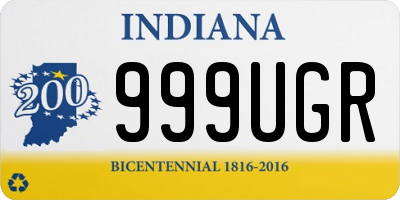 IN license plate 999UGR