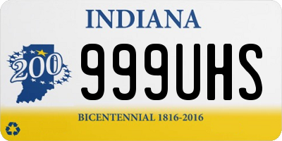 IN license plate 999UHS