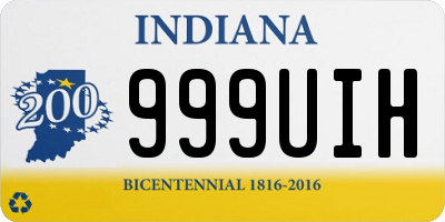 IN license plate 999UIH