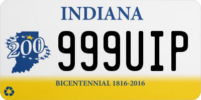 IN license plate 999UIP