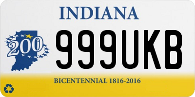 IN license plate 999UKB