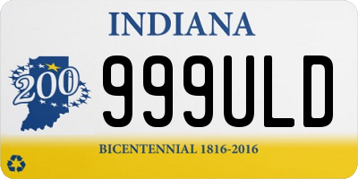 IN license plate 999ULD